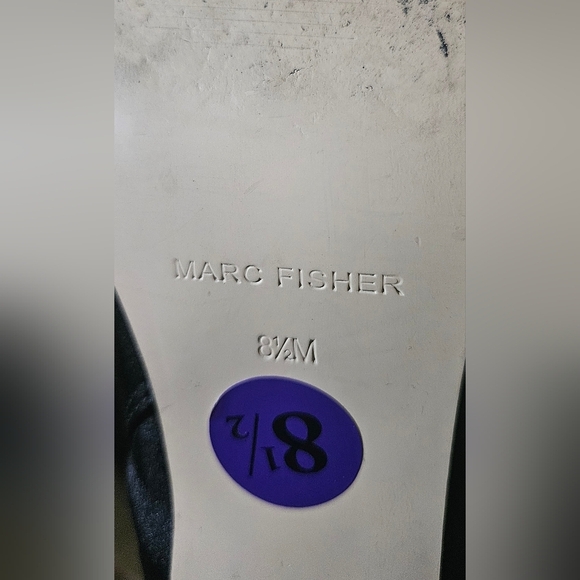 Marc Fisher Black Satin Zip Up Ankle Booties Women 8.5M - Picture 3 of 4